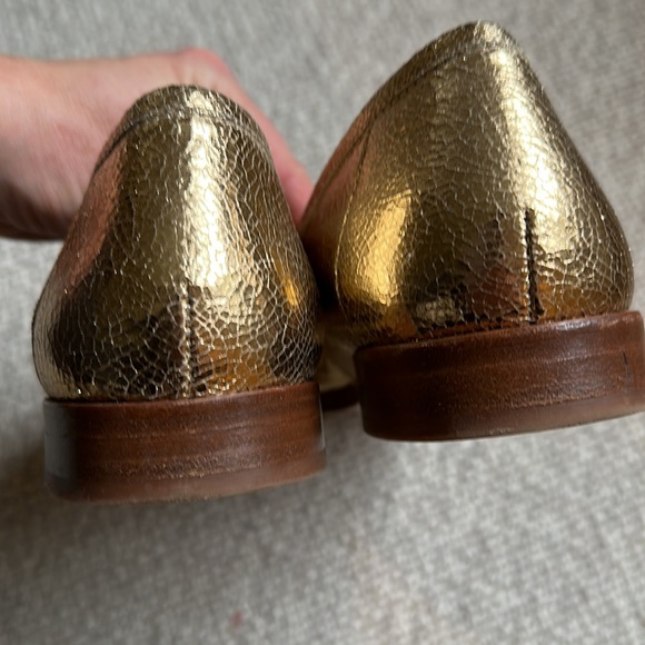 Sezane Gold Lisa Loafers size 39 - Picture 6 of 6